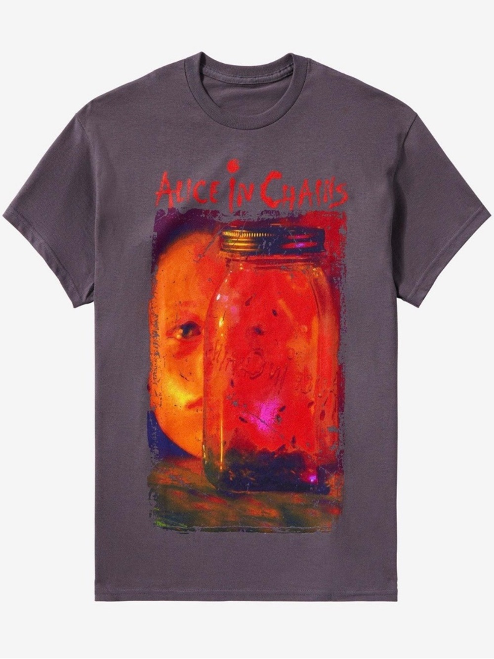 Hot Topic Alice In Chains Short Sleeve Tee in Charcoal Jar Of Flies